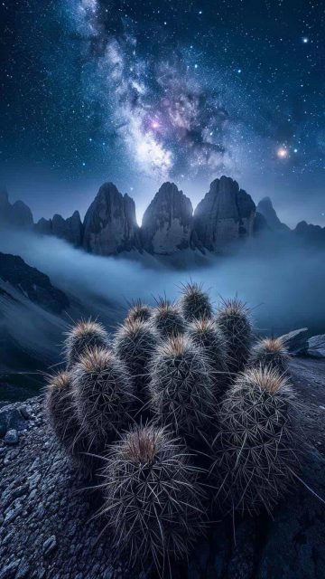 Mountain Cactus By censoredartist iPhone Wallpaper HD