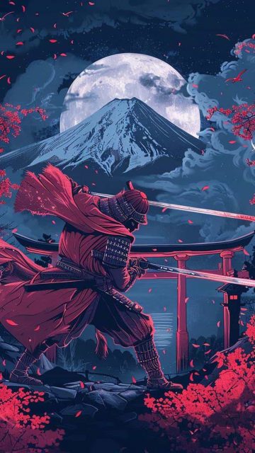 Samurai Warrior By artsopolis iPhone Wallpaper HD