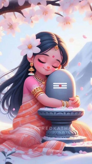 Shiv Parvati By sacredkatha iPhone Wallpaper HD