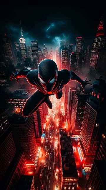 Spiderman Miles iPhone Wallpaper HD