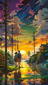 Sunrise Water Reflection By zar4fussion iPhone Wallpaper HD