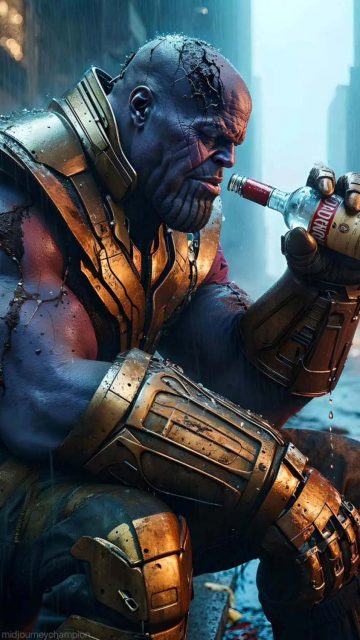 Thanos in Peace iPhone Wallpaper HD