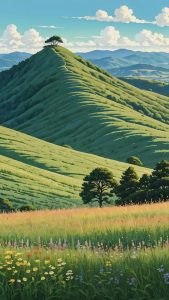 Tranquil Meadows By Digitalartsensei iPhone Wallpaper HD