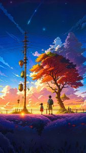 Vibrant Blue Sky By zar4fussion iPhone Wallpaper HD