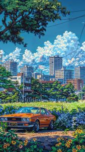 Vintage Vibes By midmindarts iPhone Wallpaper HD