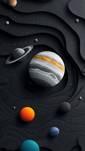3D Space iPhone Wallpaper HD