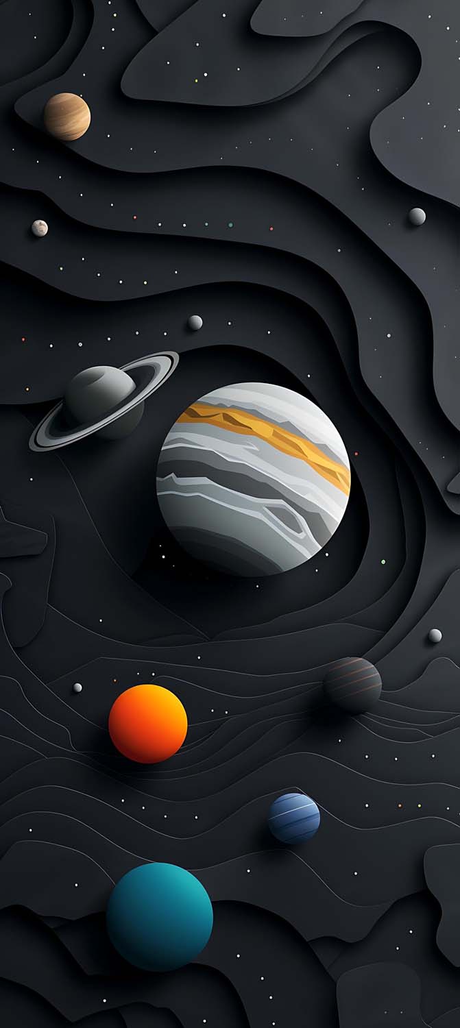 3D Space iPhone Wallpaper HD