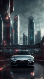 Audi Cyberpunk iPhone Wallpaper HD