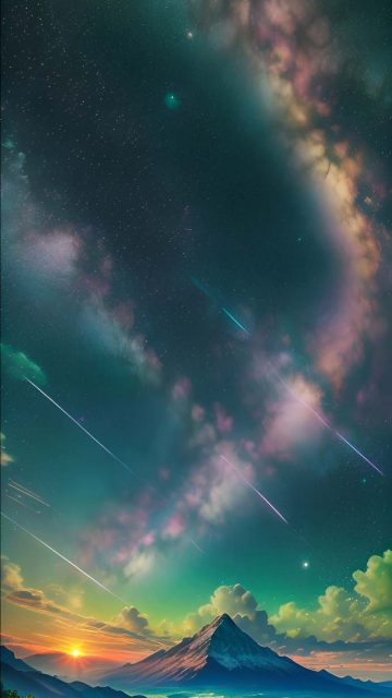Aurora Sky Vibrant iPhone Wallpaper HD