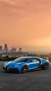 Blue Bugatti iPhone Wallpaper HD