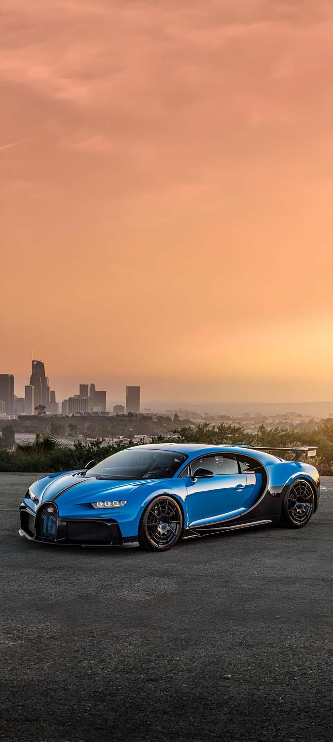 Blue Bugatti iPhone Wallpaper HD