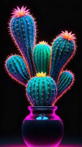 Cactus Amoled iPhone Wallpaper HD