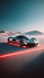 Desert Super Car iPhone Wallpaper HD
