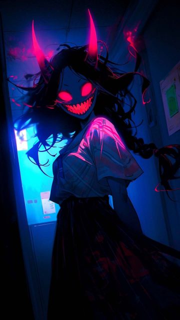 Devil Girl Anime iPhone Wallpaper HD