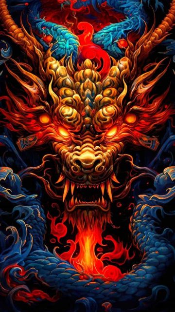 Dragon God iPhone Wallpaper HD