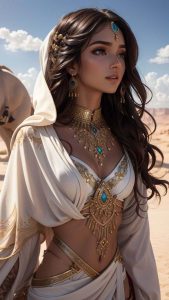 Girl from Desert iPhone Wallpaper HD