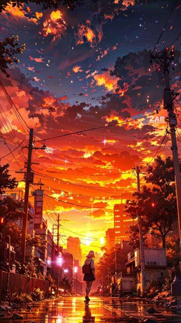 Golden Hour Sky By zar4fussion iPhone Wallpaper HD