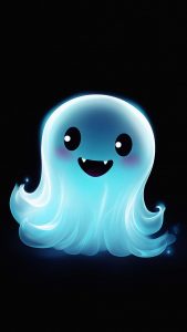 Happy Ghost iPhone Wallpaper HD