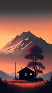 House in Nature iPhone Wallpaper HD