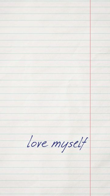 Love Myself iPhone Wallpaper HD