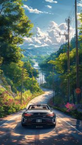 Mercedes Benz Coupe Black iPhone Wallpaper HD