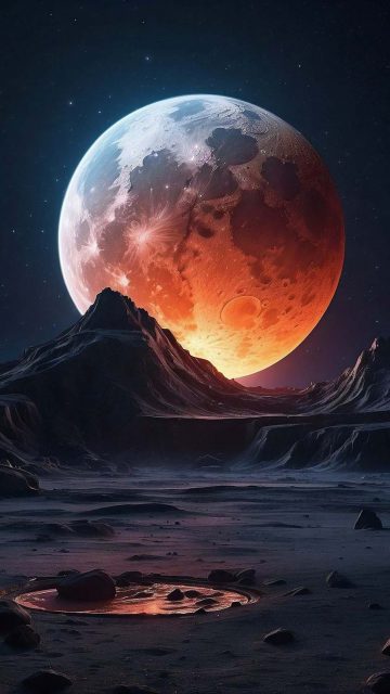 Super Moon iPhone Wallpaper HD