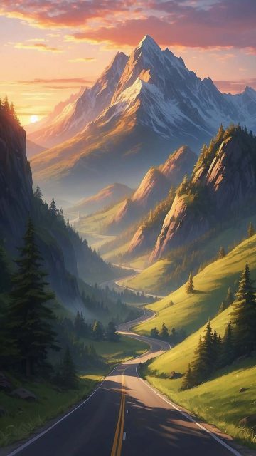 Valley Road iPhone Wallpaper HD