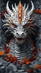 White Dragon iPhone Wallpaper HD