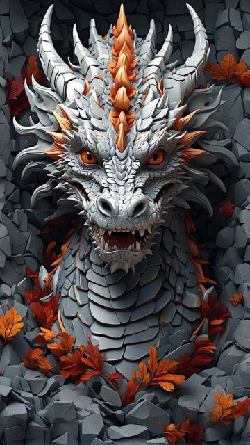 White Dragon iPhone Wallpaper HD