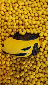 Yellow Supercar iPhone Wallpaper HD