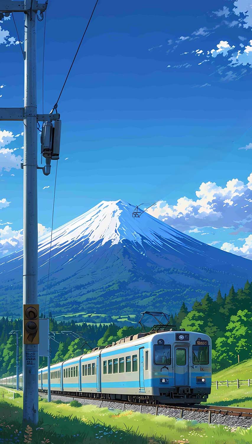 Fuji Train By leisurelyhustles