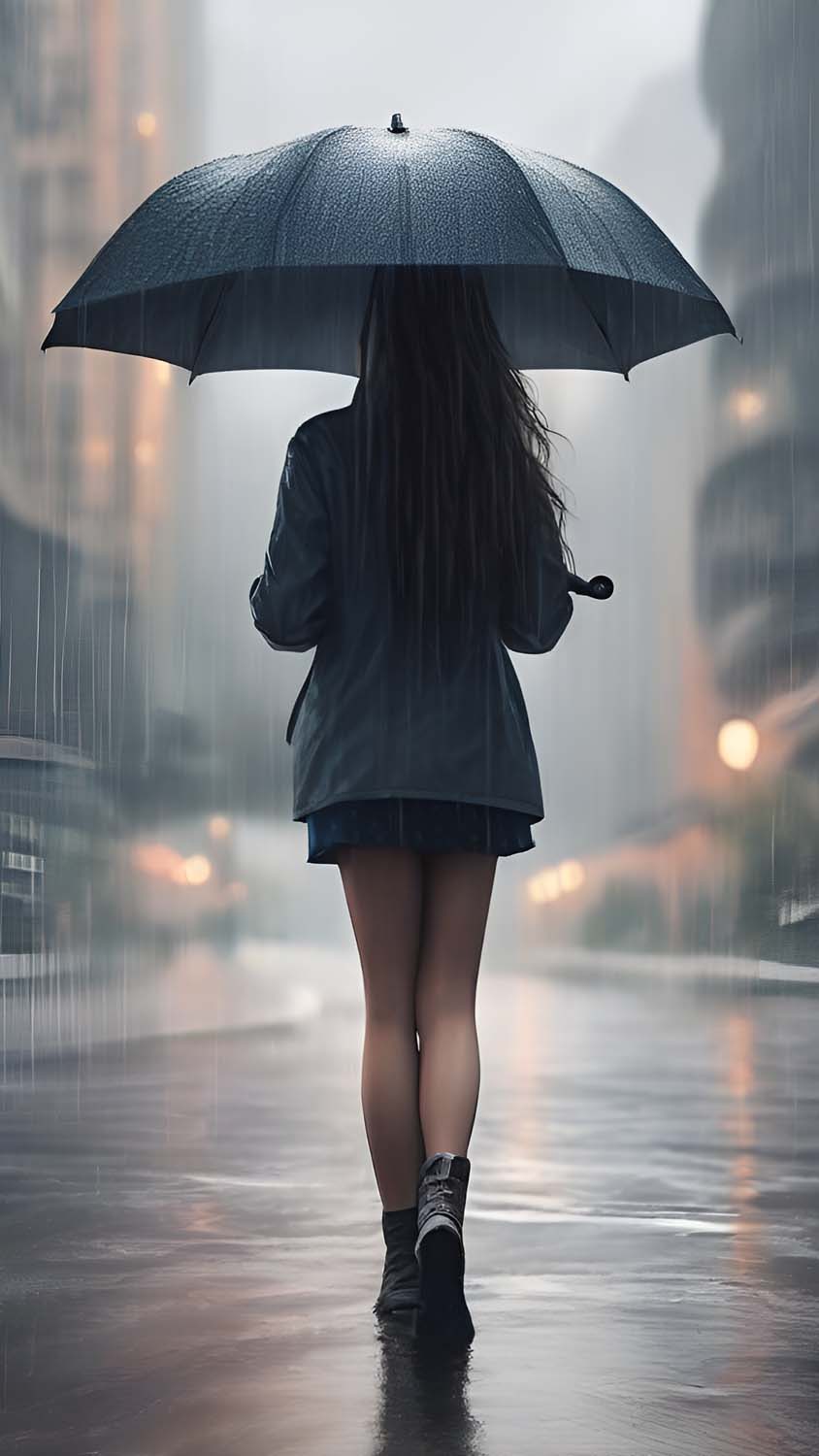 Girl in Rain