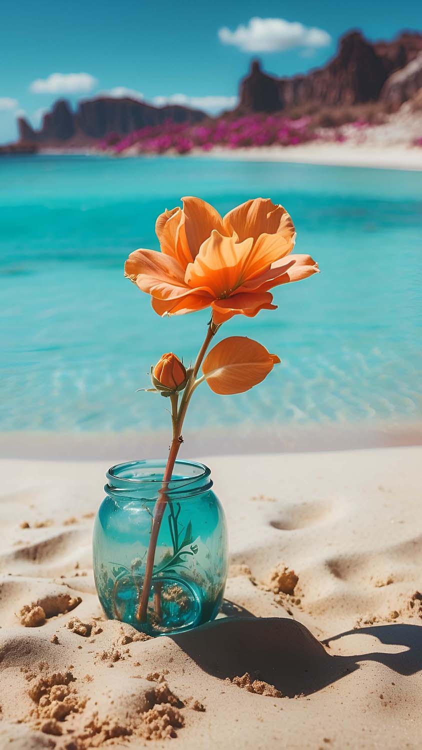 Glass Jar Flower