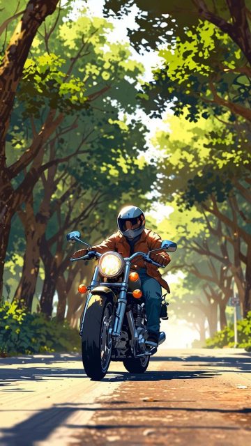 Motorcycle Ride By 8bit renders