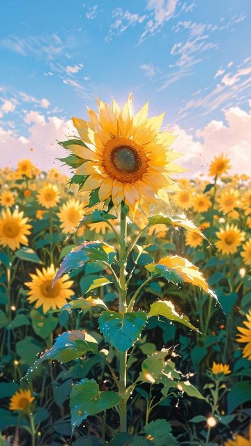 Sunflowers By 8bit renders