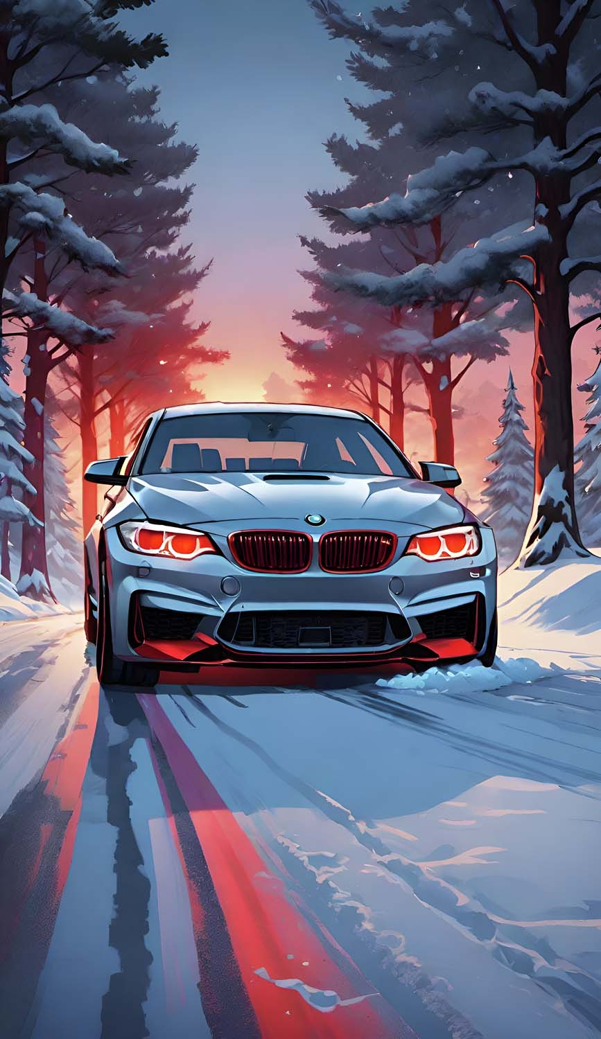 BMW in Snow