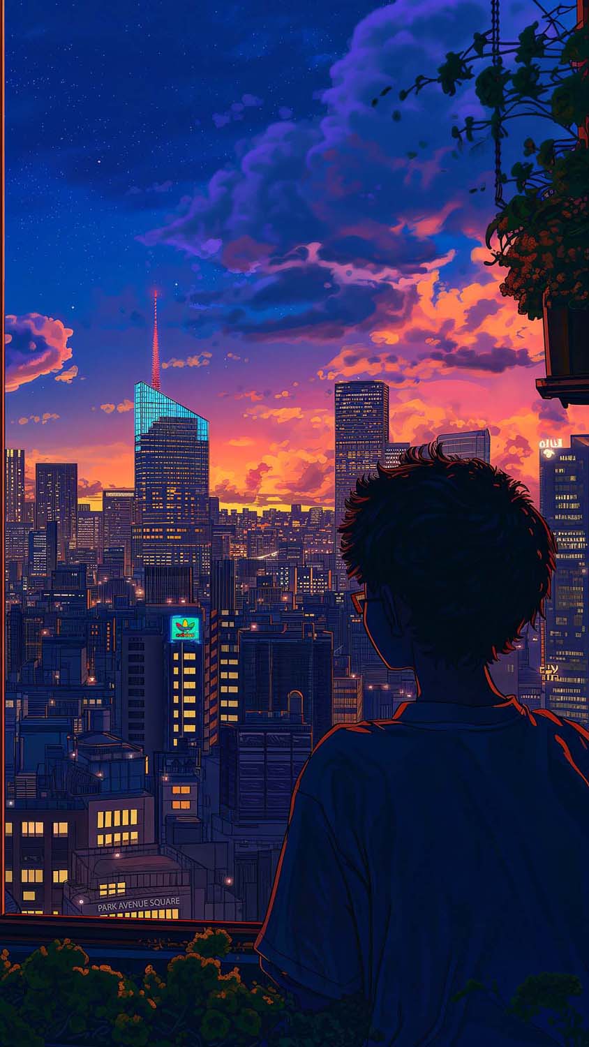 City Lofi Sunset Views By midmindarts