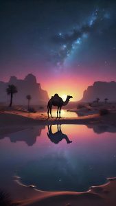 Desert Night Camel