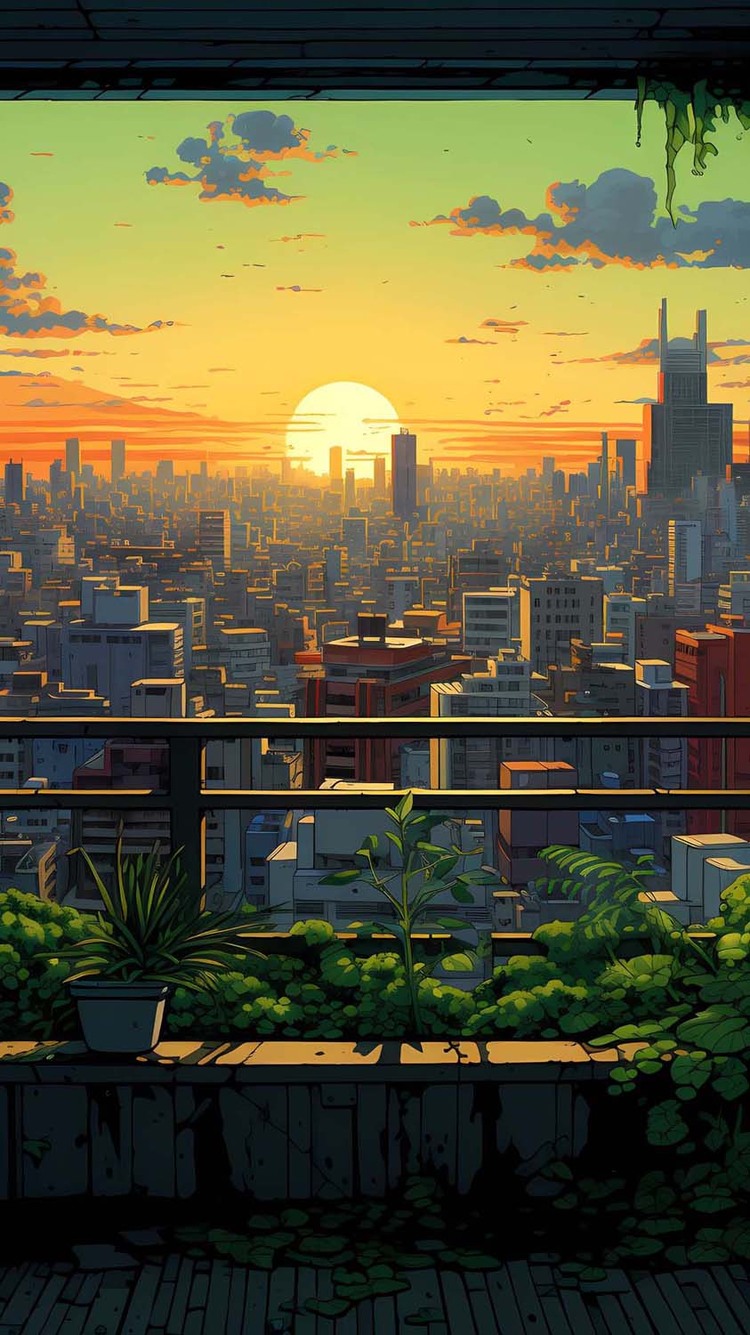 Sunset City Views By naturaeon