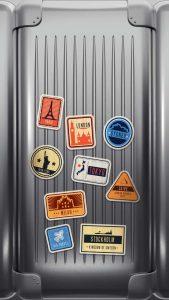 World Travel Bag iPhone Wallpaper HD