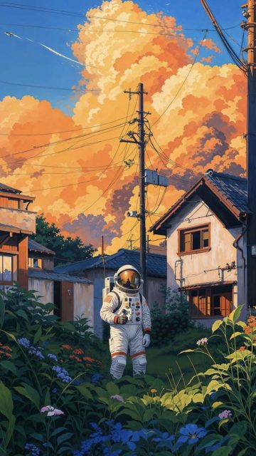 Astronaut in Nature