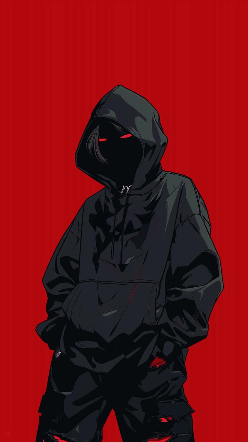 Black Hooded Guy Anime