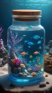 Glass Jar Fish Aquarium