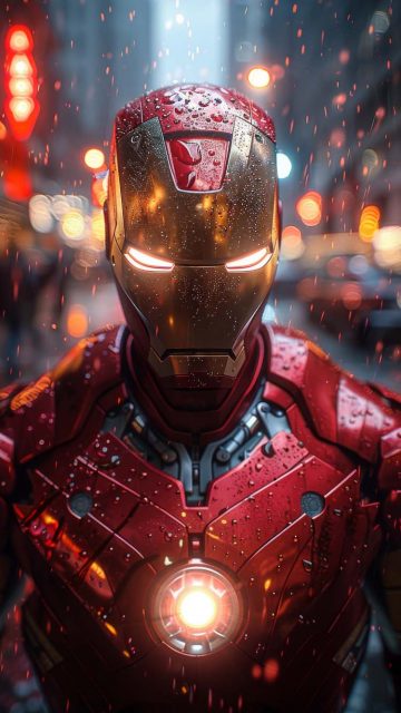 Iron Man in Rain