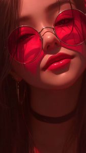 Red Glasses Girl