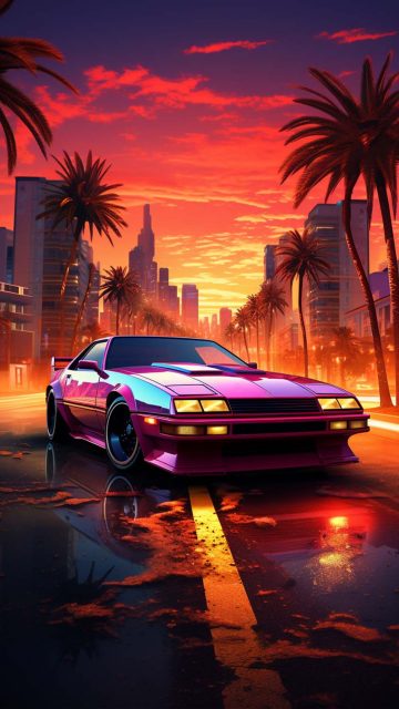 Retrowave Car