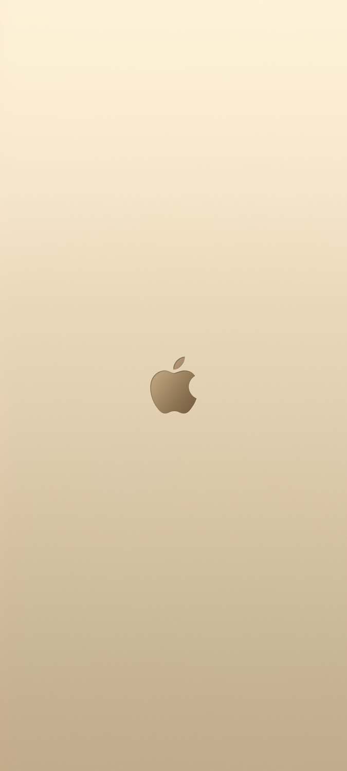 Apple Logo Gold Background Wallpaper