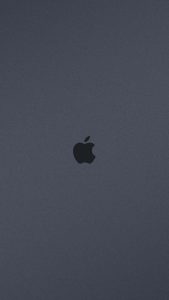 Apple Logo Grey Wallpaper