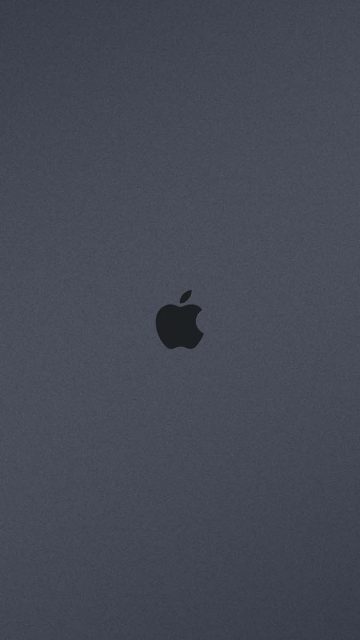 Apple Logo Grey Wallpaper