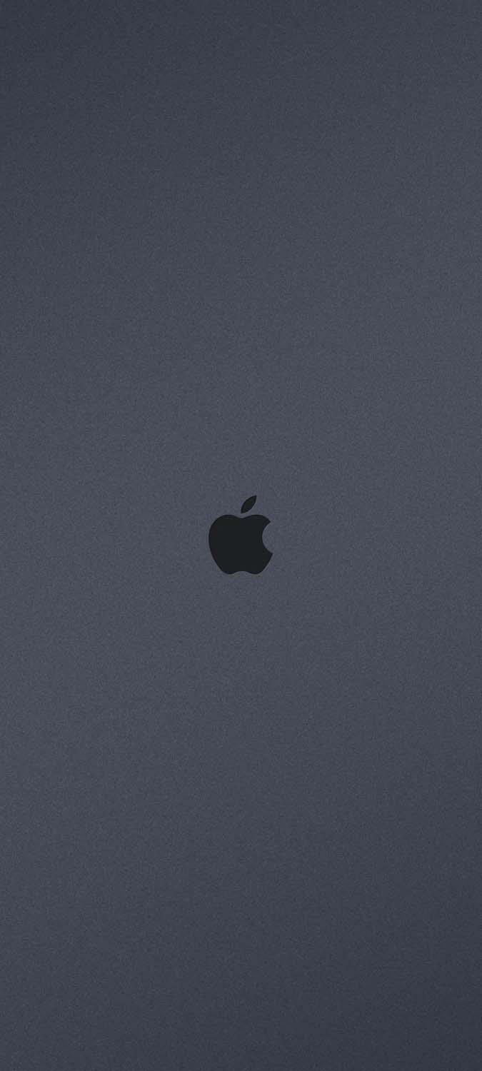 Apple Logo Grey Wallpaper